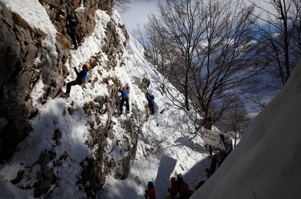 Febbre da Cavallo, Campitello Matese, Molise - Durante il meeting di drytooling Febbre da Cavallo, Campitello Matese, Molise