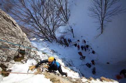 Febbre da Cavallo, Campitello Matese, Molise - Durante il meeting di drytooling Febbre da Cavallo, Campitello Matese, Molise