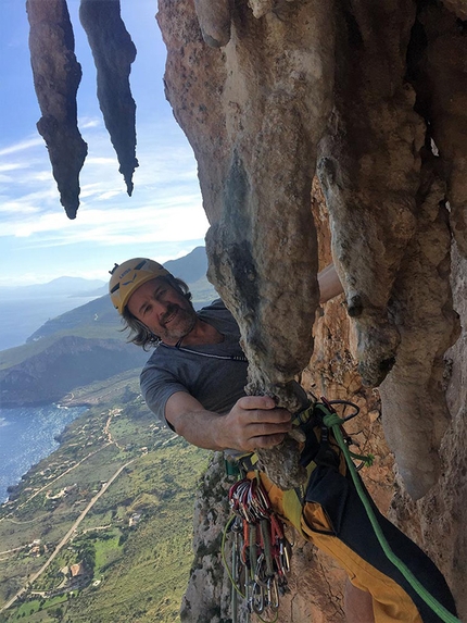 San Vito lo Capo climbing: Christoph Hainz and Andrea De Martin Polo ascend November Sun