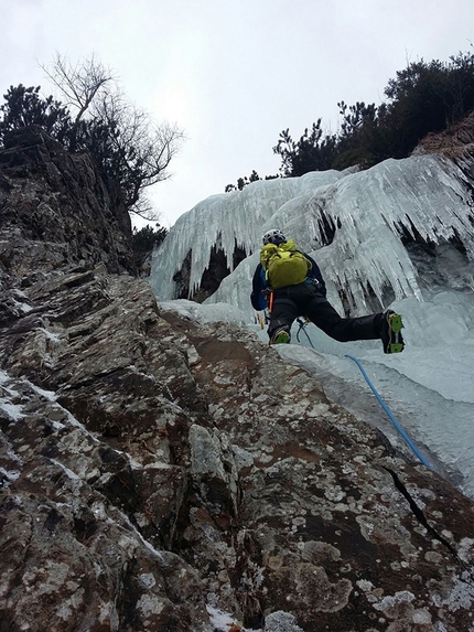Val Gerola, nuove cascate di ghiaccio per Cristian Candiotto & Co