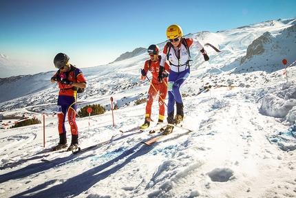 Ski Mountaineering World Cup 2017 - During the third stage of the Ski Mountaineering World Cup 2017 at Erzincan in Turkey. Individual race