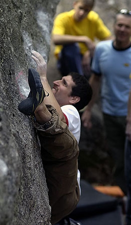 Melloblocco 2005, Val Masino, Val di Mello - Melloblocco 2005: Mauro Calibani