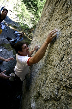 Melloblocco 2005, Val Masino, Val di Mello - Melloblocco 2005: Mauro Calibani