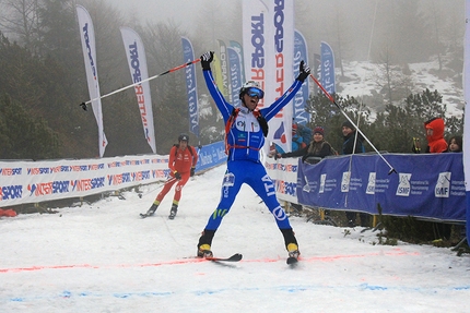 Damiano Lenzi and Laetitia Roux Individual Ski Mountaineering World Champions
