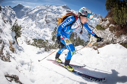Scialpinismo Alpago - Piancavallo 2017: Doppietta azzurra tra gli junior con Davide Magnini e Giulia Murada.