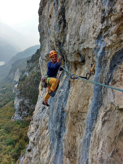 Valle del Sarca e la nuova via d'arrampicata Via Obliquando