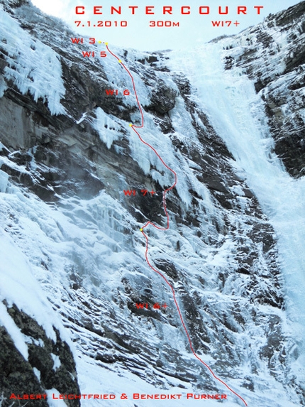 Centercourt, Austria - Centercourt (300m, WI7+), Gasteinertal, Austria