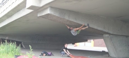 L'urban boulder a Montreal in Canada