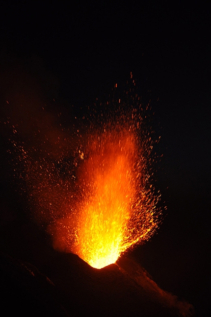 Il vulcano di Stromboli - L'eruzione del volcano di Stromboli