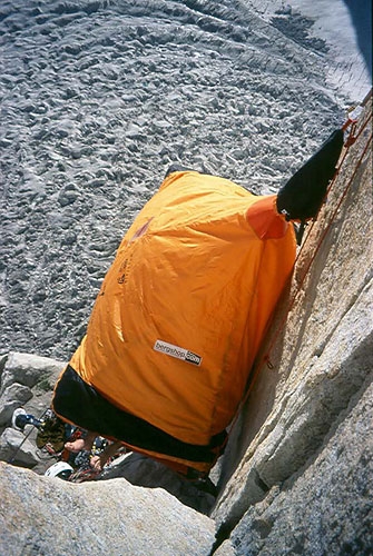 Austrian Shipton Expedition, Trango, Pakistan, Thomas Scheiber, Hansjörg Auer, Matthias Auer, Karl Dung, Ambros Sailer  - Portalege at the Bed and Breakfast