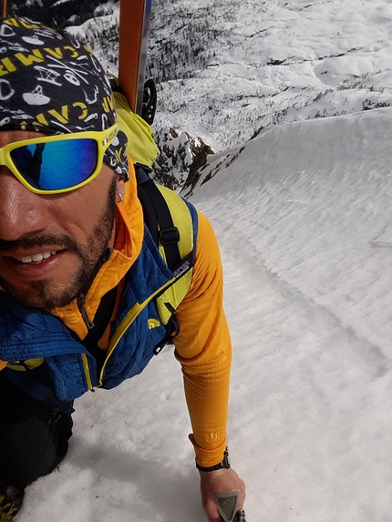 Pizzo Tronella e il Couloir sinuoso in Val Gerola per Cristian Candiotto