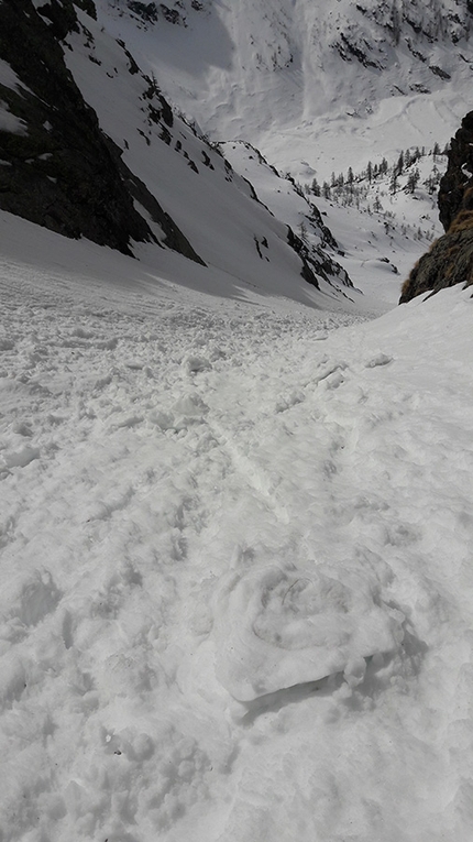 Pizzo Tronella, Val Gerola, Cristian Candiotto - Cristian Candiotto durante la salita di Couloir sinuoso il 12/03/2017 sul Pizzo Tronella in Val Gerola