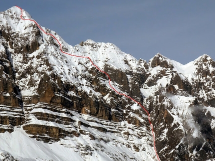 Dolomit, sci ripido, sci estremo - Sci ripido e sci estremo in Dolomiti: Corno di Denno