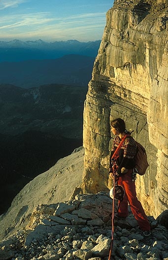 Luisa Iovane - Luisa Iovane climbing Heligkreuzkofel / Sass dla Crusc in the Dolomites