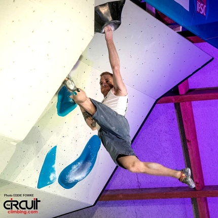 Coppa del Mondo Boulder 2017, Meiringen - Gabriele Moroni durante la prima tappa della Coppa del Mondo Boulder 2017 a Meiringen