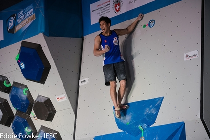 Coppa del Mondo Boulder 2017, Meiringen - Durante la prima tappa della Coppa del Mondo Boulder 2017 a Meiringen