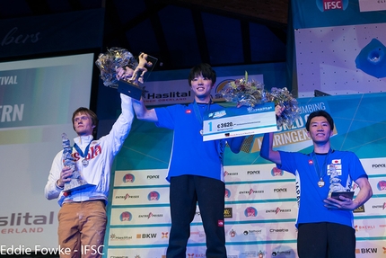 Bouldering World Cup 2017, Meiringen - competing in the first stage of the Bouldering World Cup 2017 at Meiringen