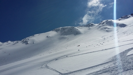 Corso aspiranti guida alpina 2017 - 2018 - Durante il modulo di scialpinismo del Corso aspiranti guida alpina 2017 - 2018, nelle nelle Alpi Marittime