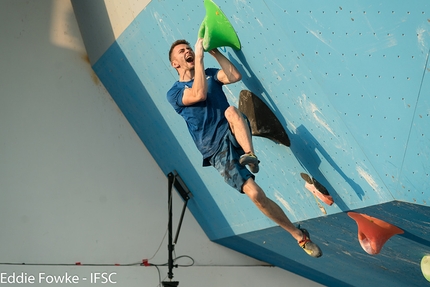 Bouldering World Cup 2017 - During the second stage of the Bouldering World Cup 2017 at Chongqing in China