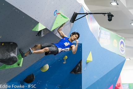 Bouldering World Cup 2017 - During the second stage of the Bouldering World Cup 2017 at Chongqing in China