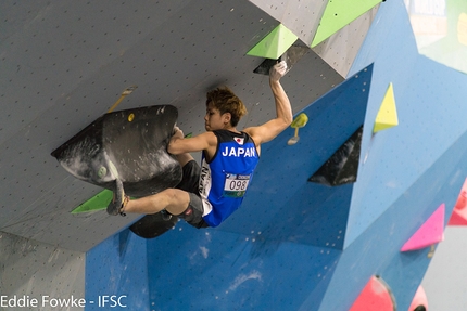 Bouldering World Cup 2017 - During the second stage of the Bouldering World Cup 2017 at Chongqing in China