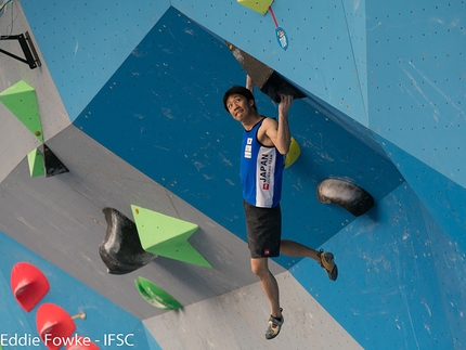 Bouldering World Cup 2017 - During the second stage of the Bouldering World Cup 2017 at Chongqing in China
