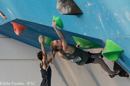 Climbing World Cup Boulder & Speed: China victory for Janja Garnbret, Jongwon Chon, Iuliia Kaplina, Vladislav Deulin