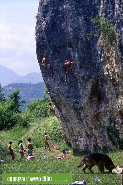 La falesia dimenticata, San Lorenzo Dorsino - Arrampicata a San Lorenzo Dorsino all'inizo degli anni '90