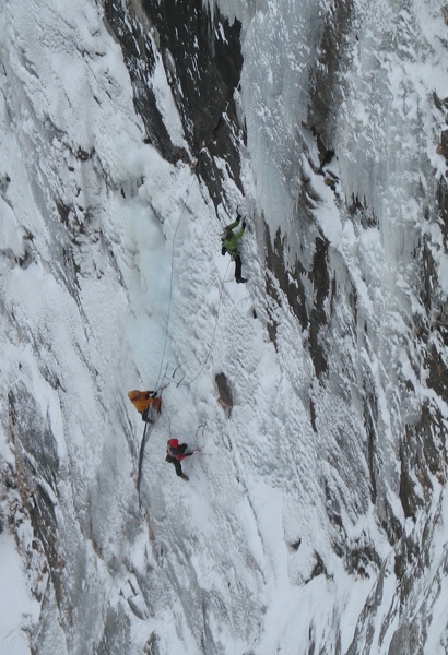 Due ripetizioni per Centercourt, la nuova via su cascata di ghiaccio della Gasteinertal