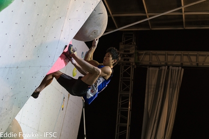 Coppa del Mondo Boulder 2017, Nanjing - Durante la terza tappa della Coppa del Mondo Boulder 2017 a Nanjing in Cina