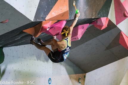 Coppa del Mondo Boulder 2017, Nanjing - Durante la terza tappa della Coppa del Mondo Boulder 2017 a Nanjing in Cina