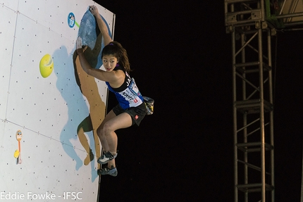 Coppa del Mondo Boulder 2017, Nanjing - Durante la terza tappa della Coppa del Mondo Boulder 2017 a Nanjing in Cina