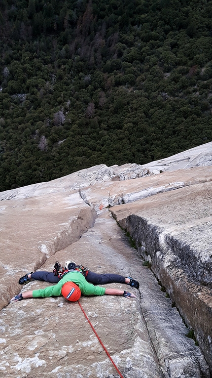 El Capitan, Yosemite, Muir Wall, Silvan Schüpbach, Dimitri Vogt -  Silvan Schüpbach and Dimitri Vogt repeating the Muir Wall, El Capitan, Yosemite