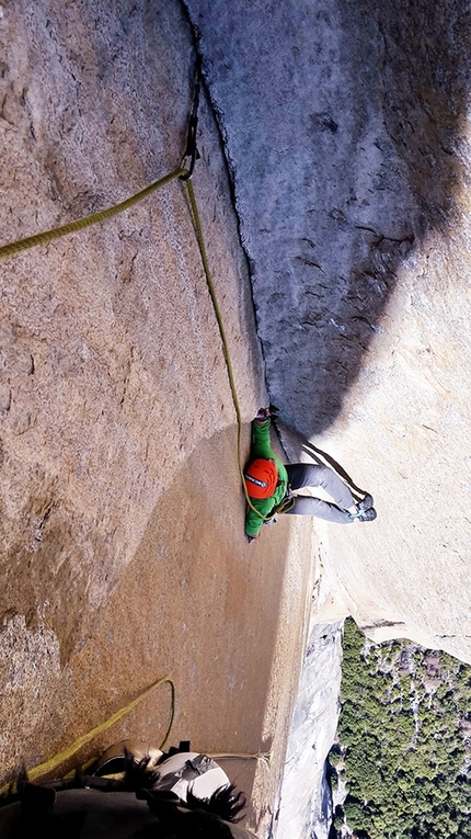 El Capitan, Yosemite, Muir Wall, Silvan Schüpbach, Dimitri Vogt -  Silvan Schüpbach and Dimitri Vogt repeating the Muir Wall, El Capitan, Yosemite