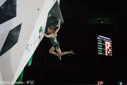 Bouldering World Cup 2017, Hachioji - Tokyo - Slovenia's Janja Garnbret wins the 4th stage of the Bouldering World Cup 2017 at Hachioji - Tokyo in Japan