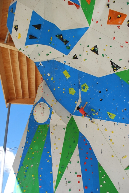 Campitello di Fassa, IFSC Climbing European Championships - Adam Ondra warming up at the ADEL climbing wall at Campitello di Fassa, Italy 