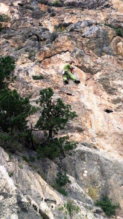 Arrampicare a Ibiza - Nicola Noè in arrampicata al Settore Buda, Ibiza