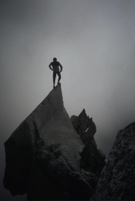 Christoph Hainz - Christoph Hainz climbing Pilastro Cengalo,  Piz Badile