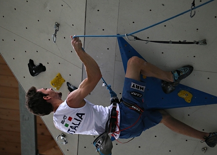 Campitello di Fassa, European Sport Climbing Championships 2017 - Stefano Ghisolfi training at Campitello di Fassa