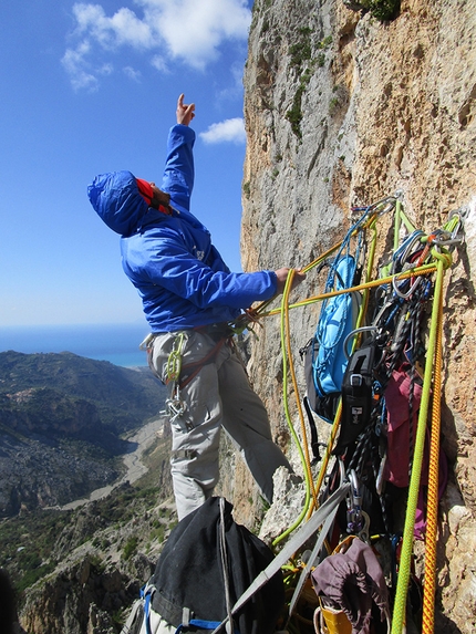 Ritorno al passato, Rocca Traura, Parco dei Nebrodi, Massimo Flaccavento, Giorgio Iurato, Arturo Latina - Sul settimo tiro di Ritorno al passato, Rocca Traura, Sicilia