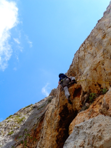 Ritorno al passato, Rocca Traura, Parco dei Nebrodi, Massimo Flaccavento, Giorgio Iurato, Arturo Latina - Durante la prima libera di Ritorno al passato, Rocca Traura, Sicilia