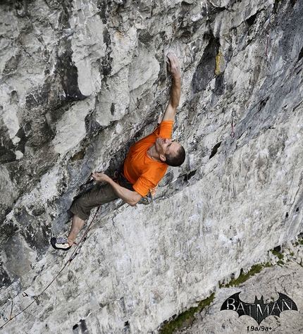 Steve McClure frees Rainman at Malham Cove, Britain's first 9b