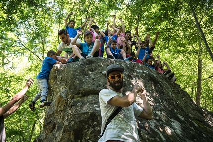 Poggio Umbricchio, boulder, Abruzzo - Durante il Caduta Massi Boulder Party 2017 a Poggio Umbricchio in Abruzzo