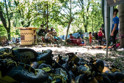 Poggio Umbricchio, boulder, Abruzzo - Durante il Caduta Massi Boulder Party 2017 a Poggio Umbricchio in Abruzzo