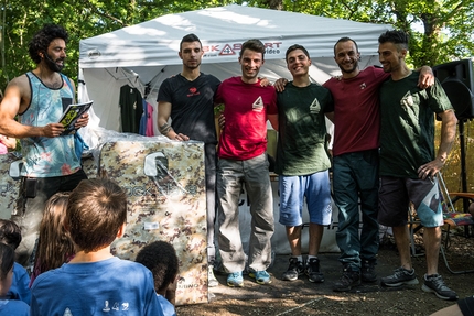 Poggio Umbricchio, boulder, Abruzzo - Durante il Caduta Massi Boulder Party 2017 a Poggio Umbricchio in Abruzzo