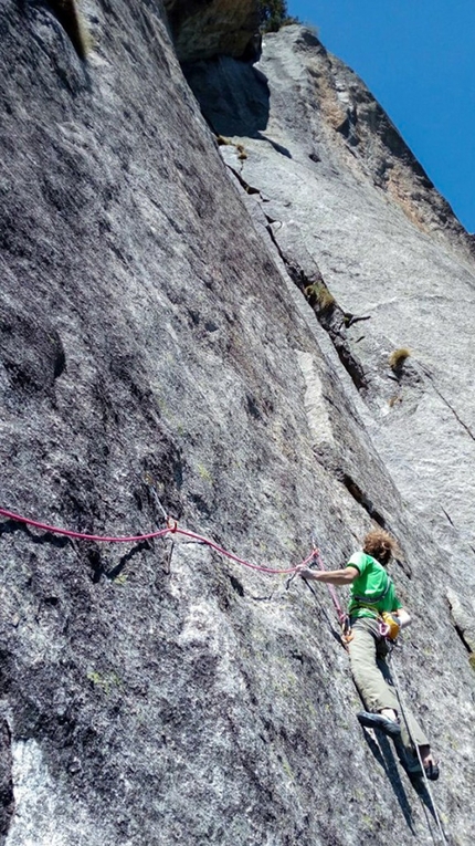 L’Olandese Volante, new rock climb in Val di Mello