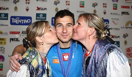 Campionati europei arrampicata Speed Campitello di Fassa - Marcin Dzienski (POL) il vincitore