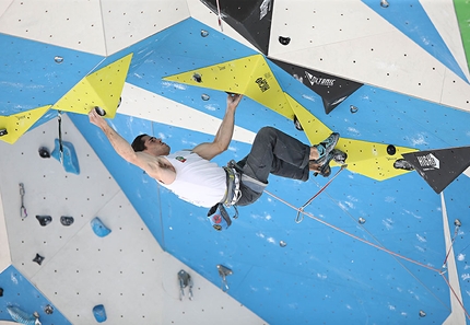 European Climbing Championships Lead, Campitello di Fassa 2017 - Marcello Bombardi competing in the semifinals of the European Lead Championship 2017 at Campitello di Fassa