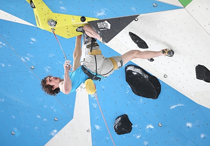 European Climbing Championships Lead, Campitello di Fassa 2017 - Adam Ondra competing in the semifinals of the European Lead Championship 2017 at Campitello di Fassa