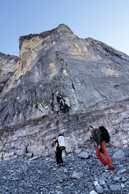 Gross Wellhorn, Oberland Bernese, Svizzera, Silvan Schüpbach - Il Pilastro Nord di Gross Wellhorn dove corrono le vie di Silvan Schüpbach